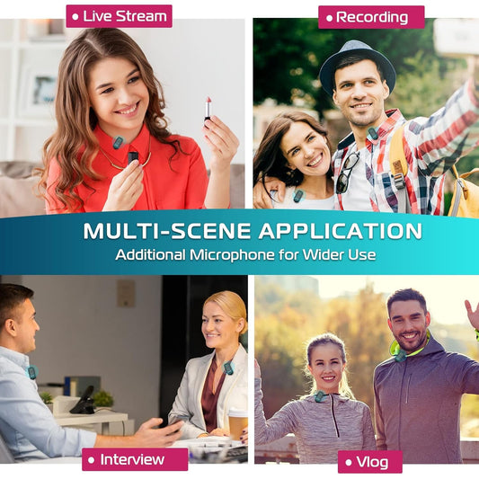 Hiffin x Ulanzi J12 Wireless Lavalier Mic – 2-in-1 USB-C & iPhone Microphone