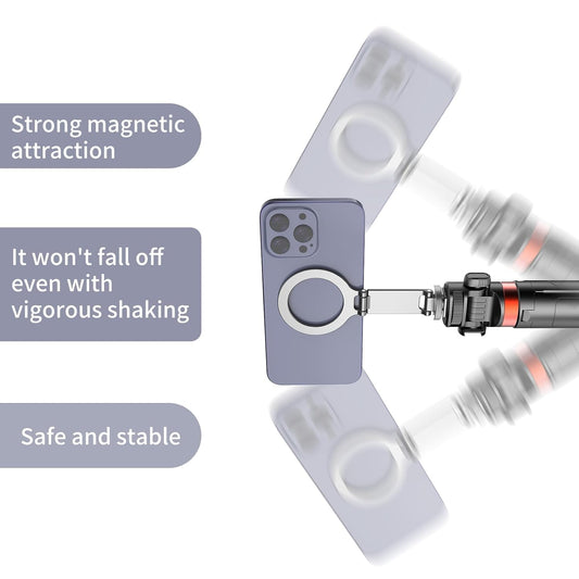 TEKTONIC MF08 Magnetic Folding Cold Shoe Phone Mount – Magnetic Tripod Adapter for iPhone