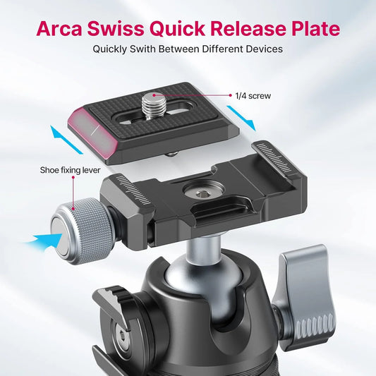 ULANZI MT-47 Mini Tripod – Aluminum Vlog Stand with Ball Head