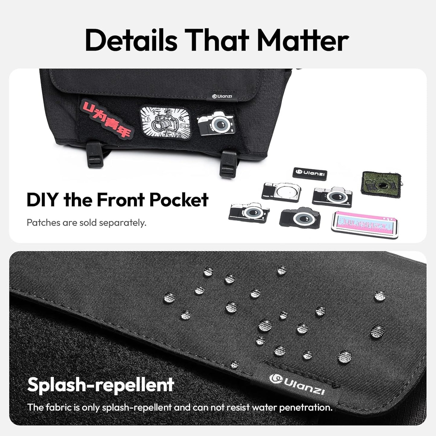 Ulanzi BP11 Crossbody Camera Shoulder Bag – 8L Compact Sling for DSLR & Mirrorless Cameras