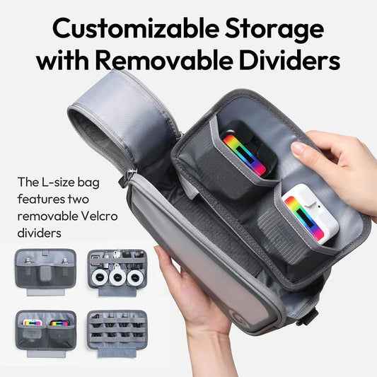 Ulanzi BP15 SeeClear Tech Pouch – Transparent Travel Cable & Gadget Organizer