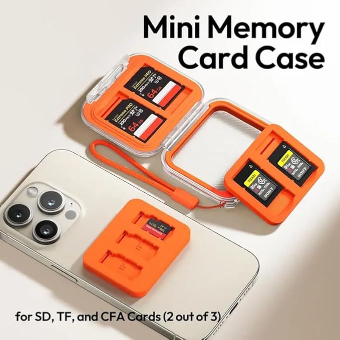 Ulanzi CC01 Mini Memory Card Case (C055) – Compact, Splashproof & Impact-Resistant SD Card Holder