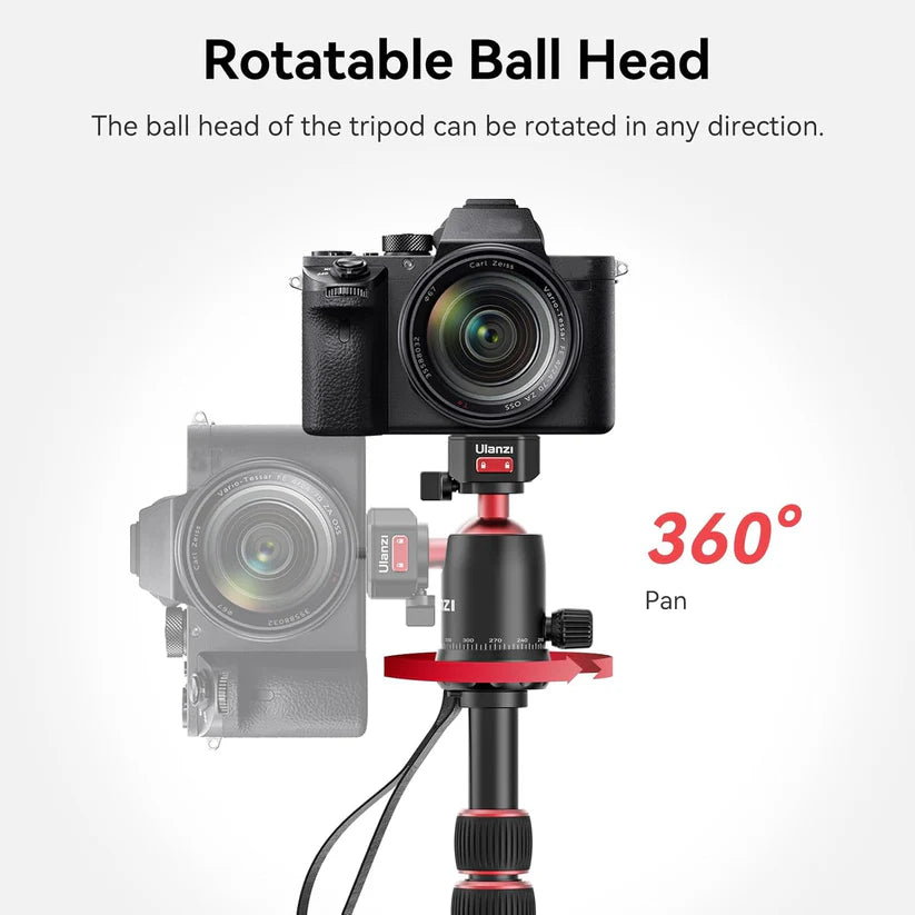 Ulanzi TT31 72.4" Aluminum Tripod & Monopod – 33lb Load, Quick Release