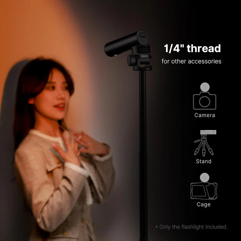 Ulanzi LM07 LED Photography Flashlight – Bi-Color Zoomable Portable Light