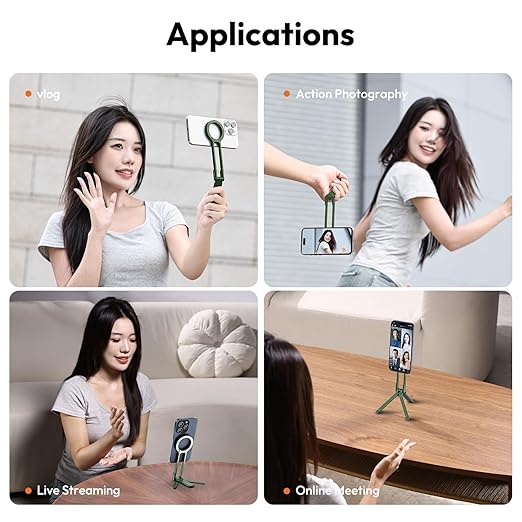 Ulanzi MA30 MagSafe Mini Tripod – Foldable Smart Phone Stand