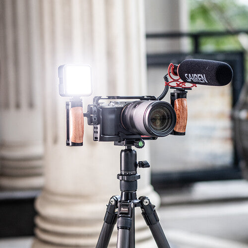 Ulanzi R075 Wooden Camera Cage Handle Grip – Left/Right Compatible