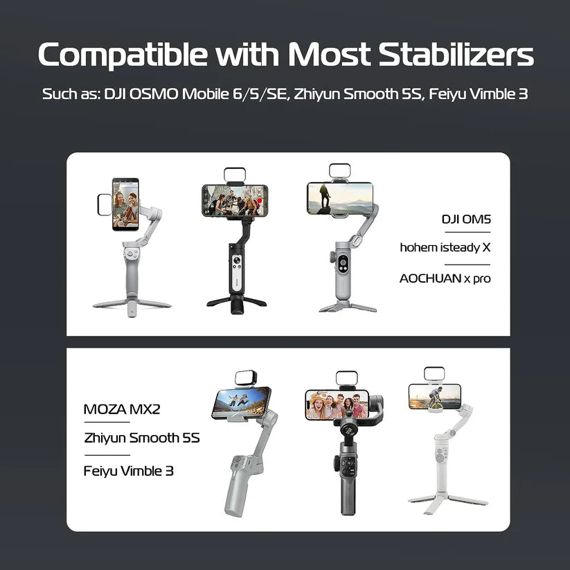 Ulanzi VL40 OM Magnetic Fill Light for DJI Osmo Mobile & Insta360