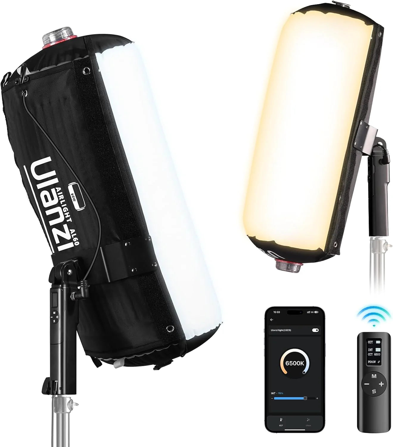 Ulanzi AL60 Inflatable LED Tube Light – Portable RGB Video Light