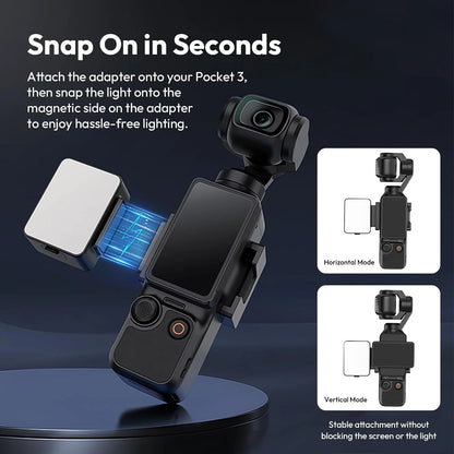 Ulanzi LM001 Magnetic Mini Light for DJI Osmo Pocket 3 â€“ 5800K LED