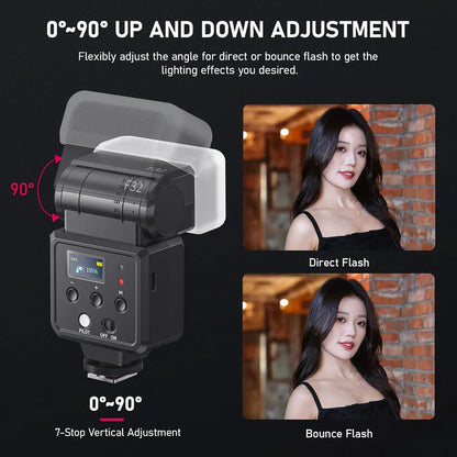 Ulanzi VIJIM F32 Camera Flash Speedlite GN32 â€“ 5600K, Hot Shoe Mount