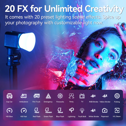 Ulanzi L3 RGB LED Waterproof Video Light â€“ Mini Magnetic Cube 2700Kâ€“7000K