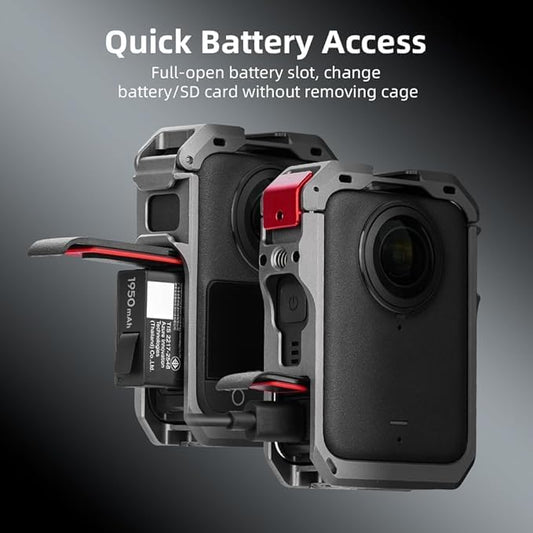 TEKTONIC TCC-OM360 Metal Cage for DJI Osmo 360 – Aluminum Protective Camera Cage