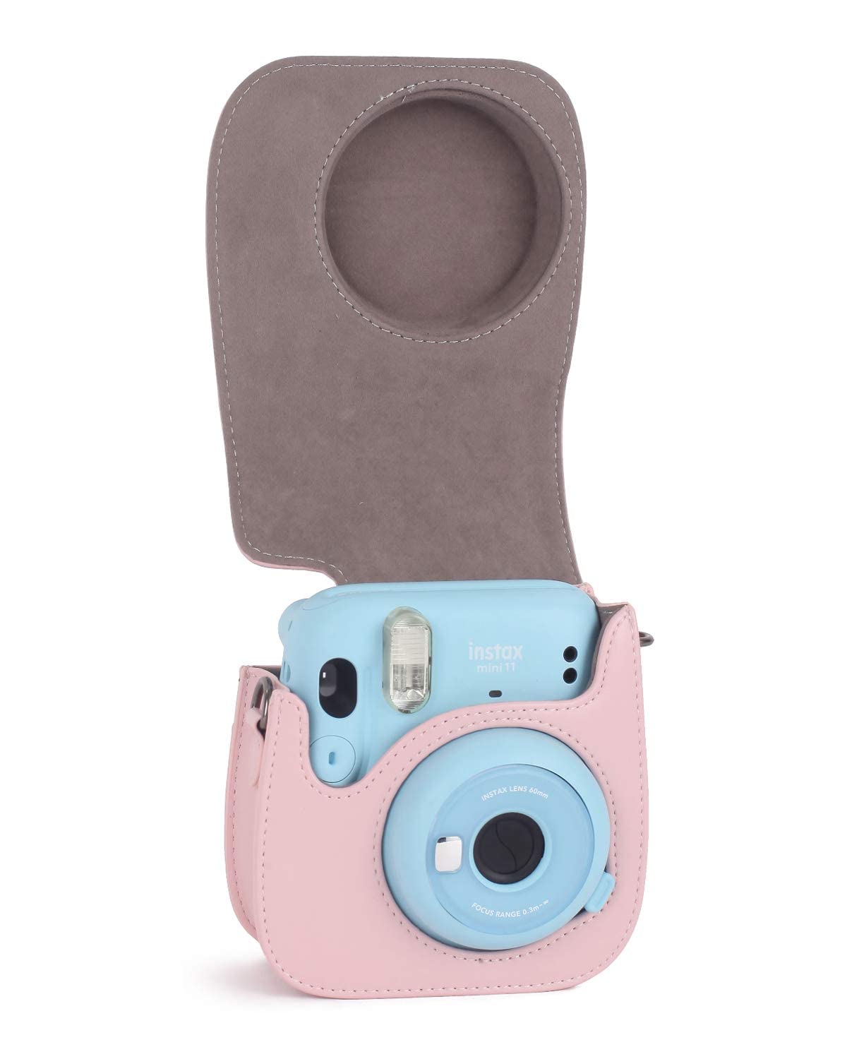 TEKTONIC Blush Pink Instax Mini 11/12 Camera Case – PU Leather