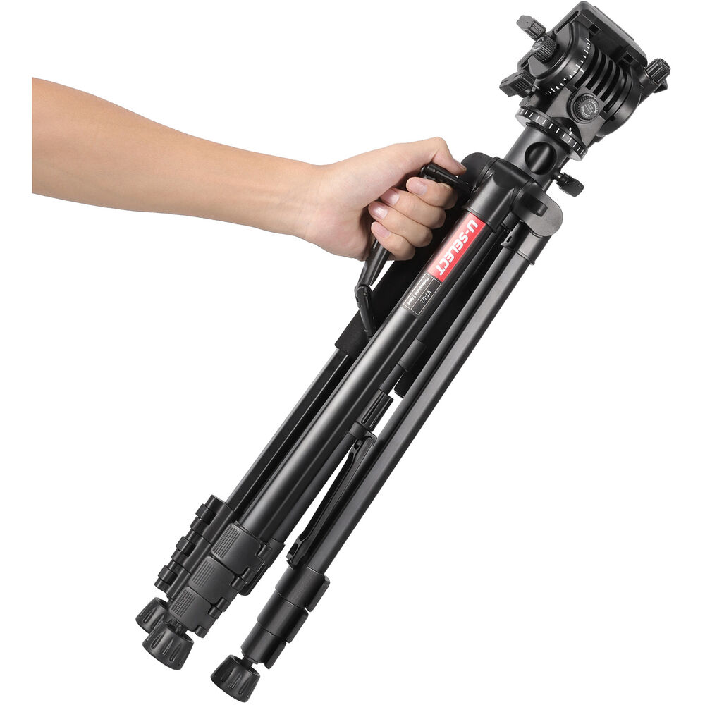 Ulanzi Heavy Duty Camera Video Tripod with Fluid Head for DSLR & Camcorder