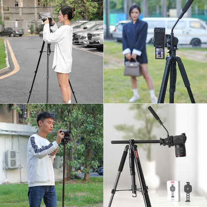 Ulanzi Heavy Duty Camera Video Tripod with Fluid Head for DSLR & Camcorder