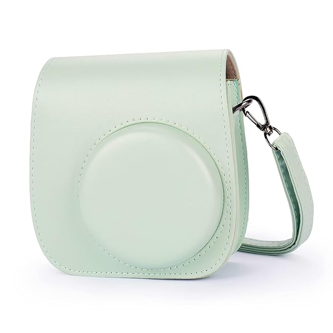 TEKTONIC Cloud Green Instax Mini 11/12 Camera Case – PU Leather