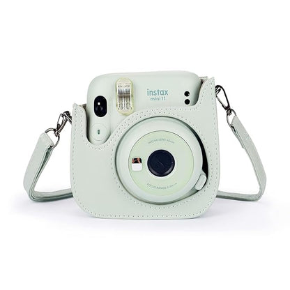 TEKTONIC Cloud Green Instax Mini 11/12 Camera Case – PU Leather
