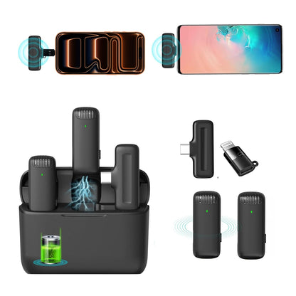 Hiffin x Ulanzi J12 Wireless Lavalier Mic â€“ 2-in-1 USB-C & iPhone Microphone