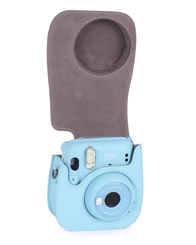 TEKTONIC Sky Blue Instax Mini 11/12 Camera Case – PU Leather