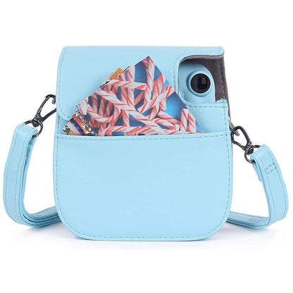 TEKTONIC Sky Blue Instax Mini 11/12 Camera Case – PU Leather