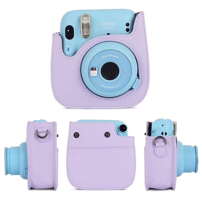 TEKTONIC Lilac Purple Camera Case for Instax Mini 11/12
