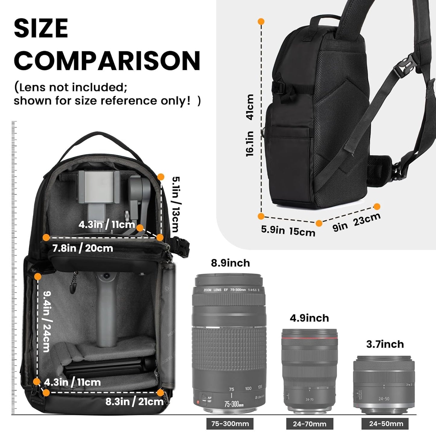 TEKTONIC TR-S Camera Sling Bag – Camouflage, Compact & Durable