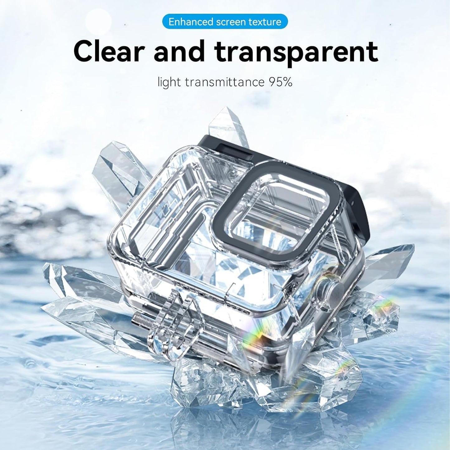 Tektonic Underwater Case For Gopro Hero 9/10/11/12 Waterproof case