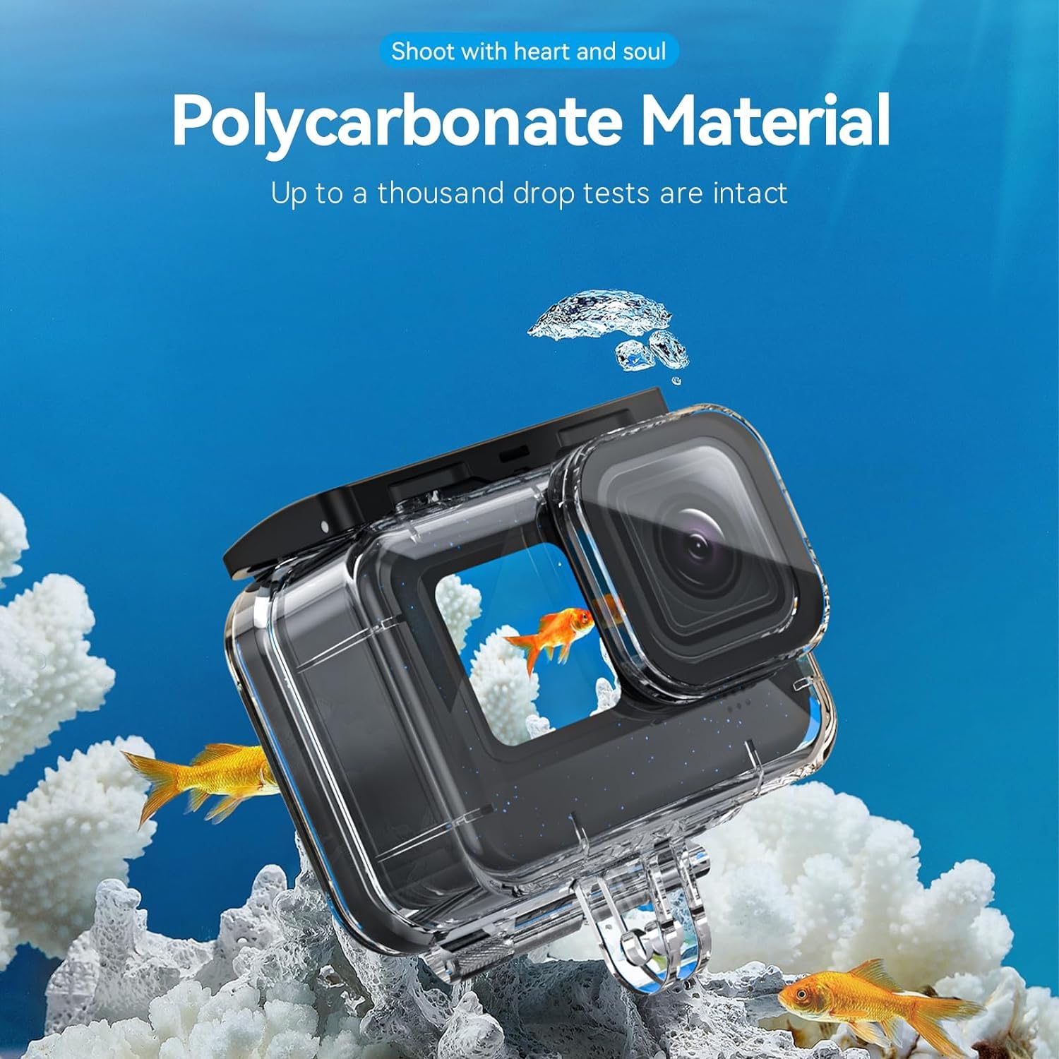 Tektonic Underwater Case For Gopro Hero 9/10/11/12 Waterproof Housing For Deep Sea Adventures