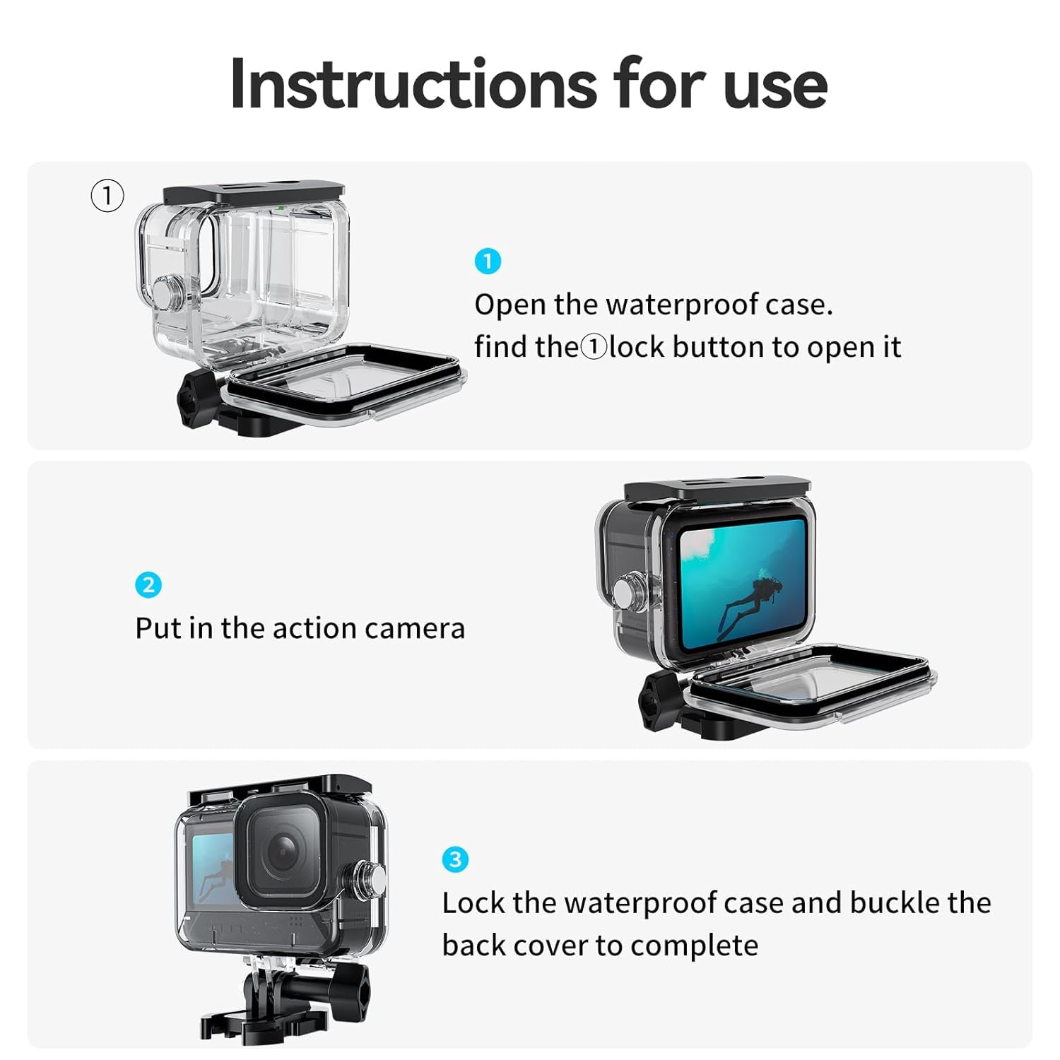 Tektonic Underwater Case For Gopro Hero 9/10/11/12