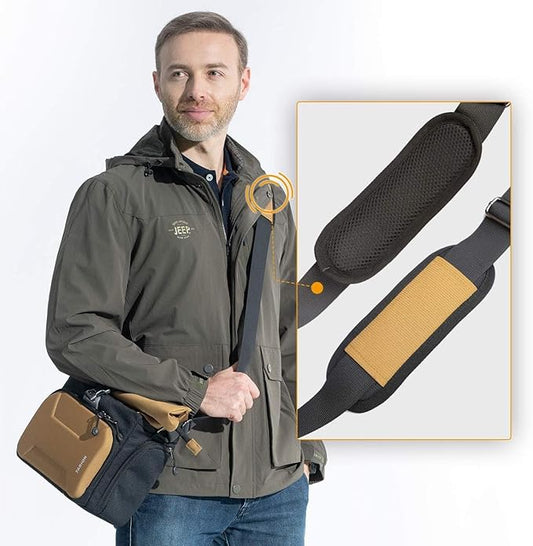 TEKTONIC XHS Camera Sling Bag – Golden, Compact & Stylish