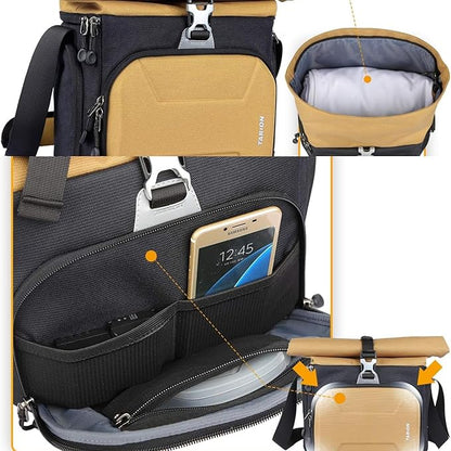 TEKTONIC XHS Camera Sling Bag – Golden, Compact & Stylish