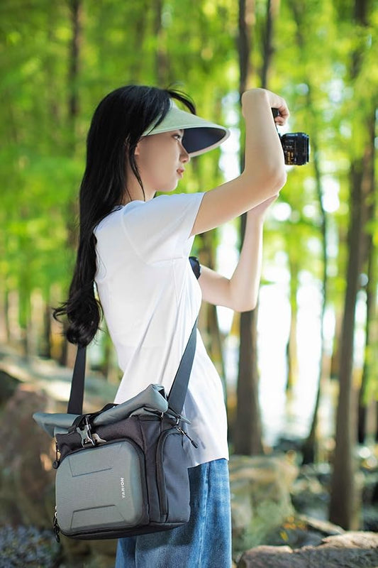 TEKTONIC XHS Camera Sling Bag – Quick Access Crossbody Camera Shoulder Bag (Grey)