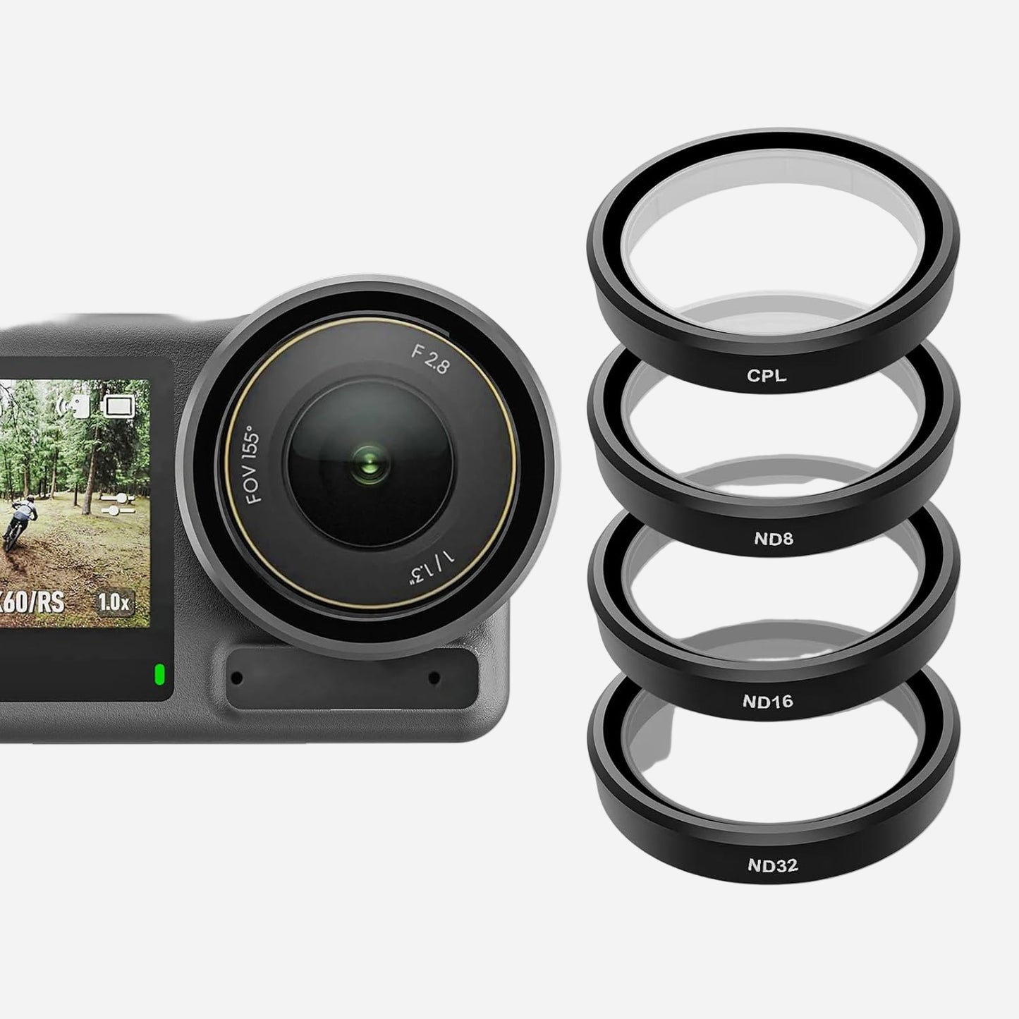 TEKTONIC Camera Filter Set for Action 5 Pro/4/3 – ND & CPL Lens Filters Kit