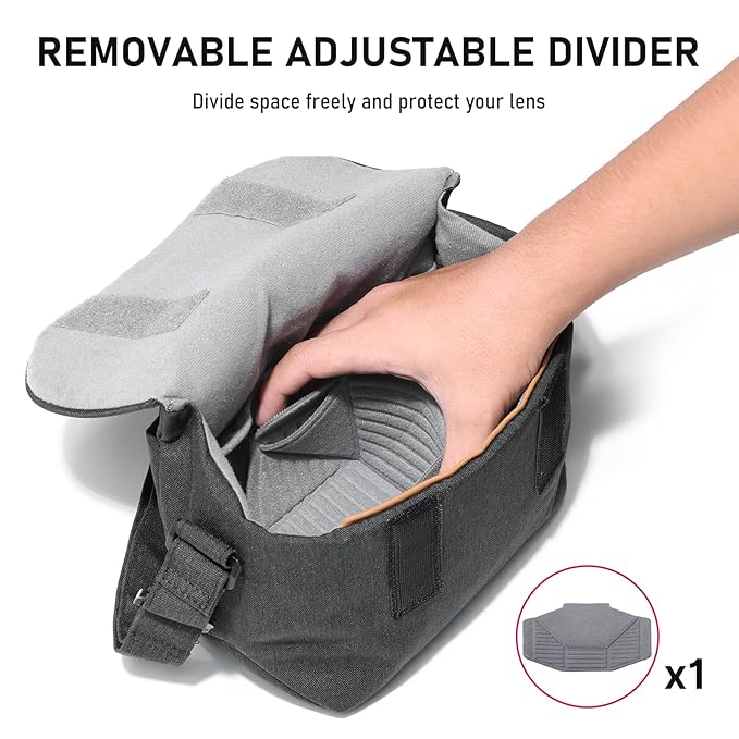 ULANZI Camera Bag â€“ Professional DSLR Crossbody Case (Black)