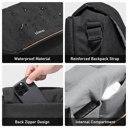 ULANZI Camera Bag â€“ Professional DSLR Crossbody Case (Black)