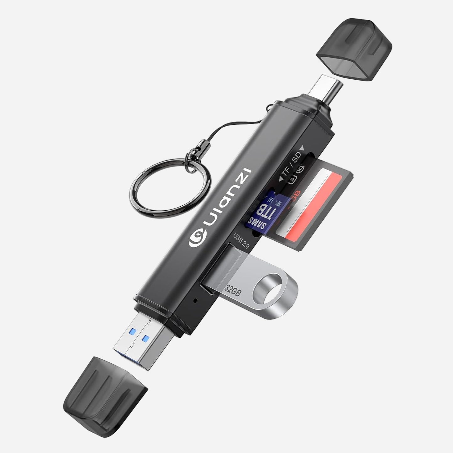 ULANZI CRI1 3-in-1 USB 3.1 Card Reader â€“ SD/TF, Dual USB-C/A, 170MB/s