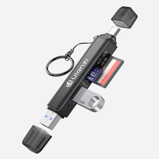 ULANZI CRI1 3-in-1 USB 3.1 Card Reader â€“ SD/TF, Dual USB-C/A, 170MB/s