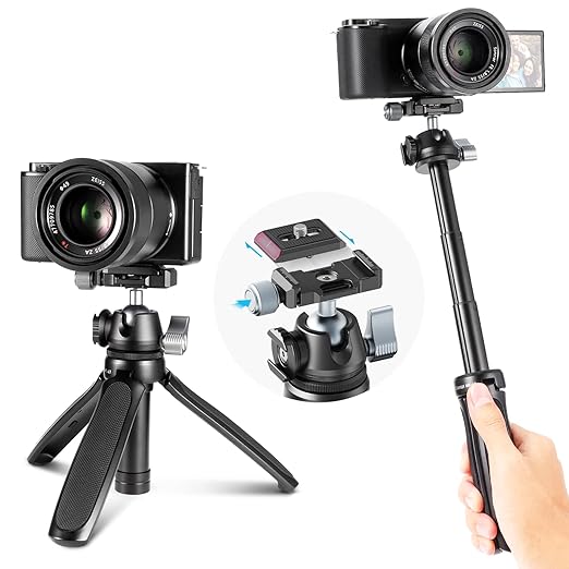 ULANZI MT-47 Mini Tripod â€“ Aluminum Vlog Stand with Ball Head