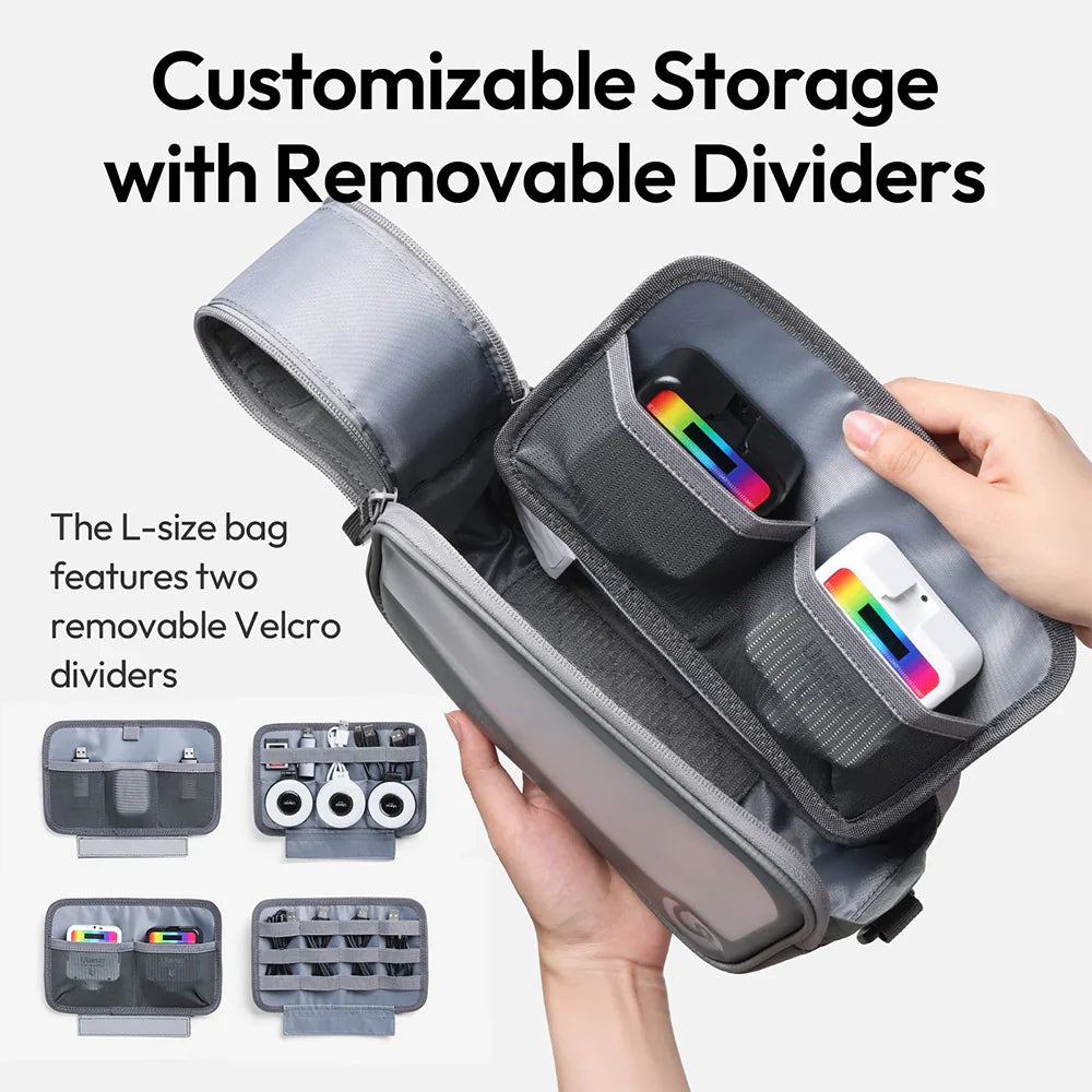 Ulanzi BP15 SeeClear Tech Pouch Ã¢â‚¬â€œ Transparent Travel Cable & Gadget Organizer