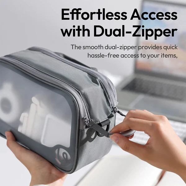 Ulanzi BP15 SeeClear Tech Pouch Ã¢â‚¬â€œ Transparent Travel Cable & Gadget Organizer