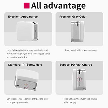 Ulanzi CL15 LED Video Conference Light with Suction Mount