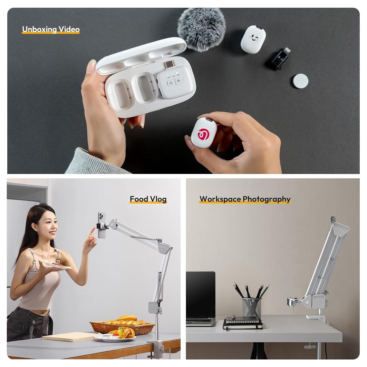 Ulanzi TH04 Overhead Tripod Mount â€“ Flexible Boom Arm with 360Â° Ball Head