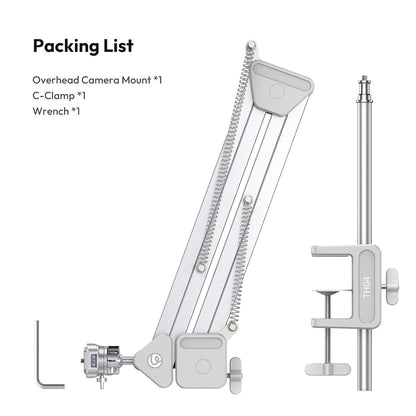 Ulanzi TH04 Overhead Tripod Mount â€“ Flexible Boom Arm with 360Â° Ball Head