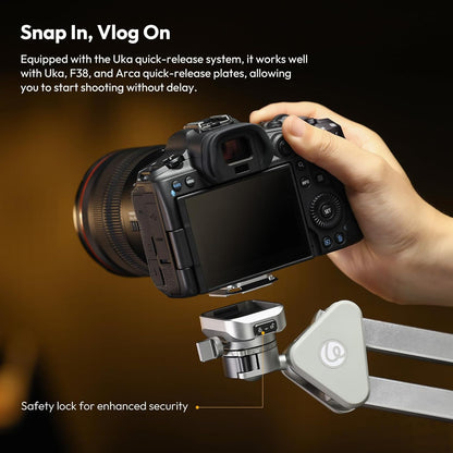 Ulanzi TH04 Overhead Tripod Mount â€“ Flexible Boom Arm with 360Â° Ball Head