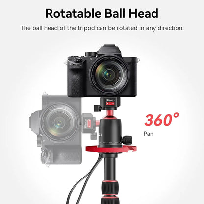 Ulanzi TT31 72.4" Aluminum Tripod & Monopod â€“ 33lb Load, Quick Release