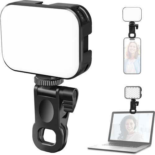 Ulanzi VL100X Clip LED Selfie Light â€“ Bi-Color Portable Panel (2500â€“6500K)