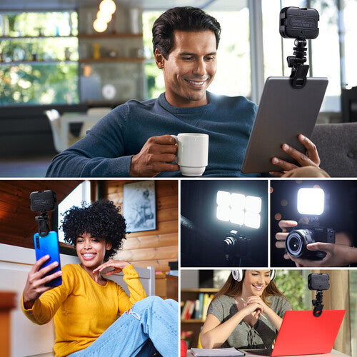 Ulanzi VL100X Clip LED Selfie Light â€“ Bi-Color Portable Panel (2500â€“6500K)