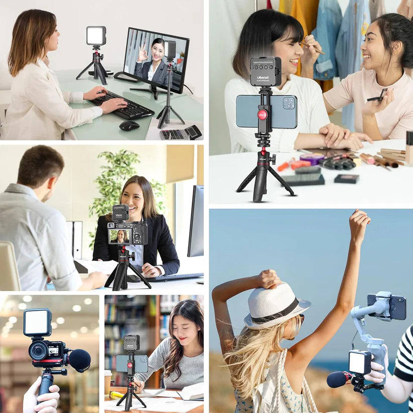 Ulanzi VL49 LED Video Light with 2000mAh Battery & 3 Cold Shoes