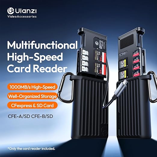 Ulanzi X055 USB 3.2 CFexpress A Card Reader â€“ 2-in-1 SD/Micro SD Holder