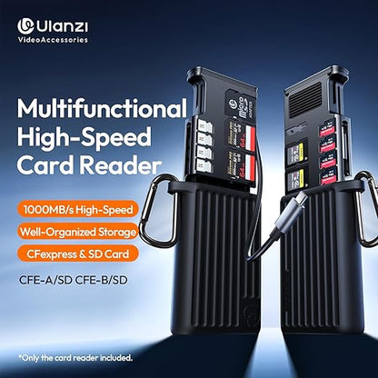 Ulanzi X055 USB 3.2 CFexpress A Card Reader â€“ 2-in-1 SD/Micro SD Holder